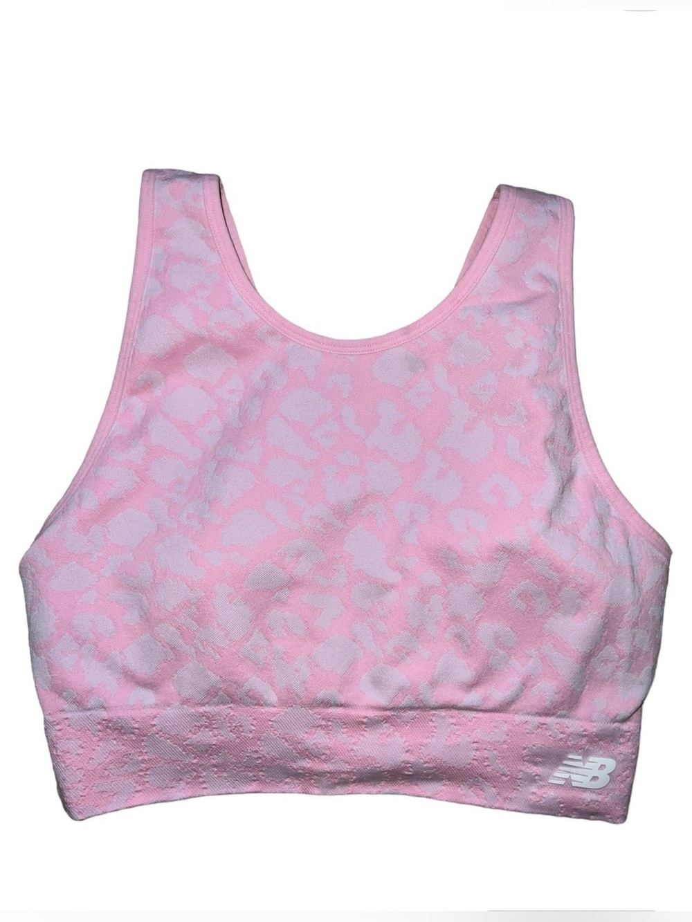New Balance Women’s Pink Leopard Sports Bra sz.XL